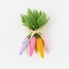 Table Decor^180 Degrees Flocked Colored Carrot Cluster