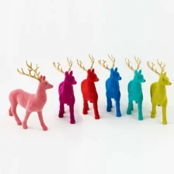 Table Decor^180 Degrees Flocked Deer