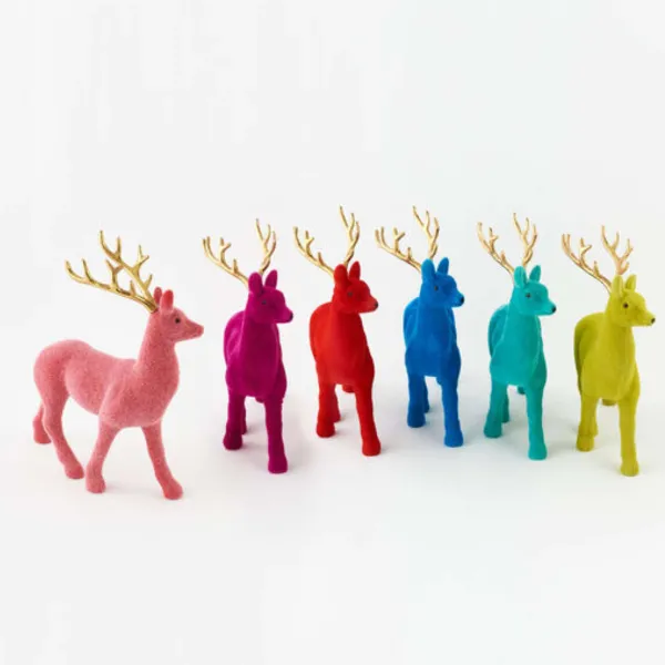 Table Decor^180 Degrees Flocked Deer