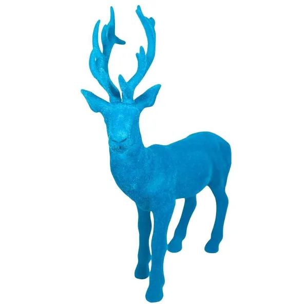 Figurines^180 Degrees Flocked Deer, Large