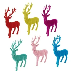 Figurines^180 Degrees Flocked Deer, Large