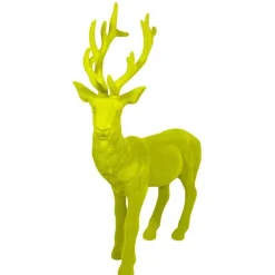 Figurines^180 Degrees Flocked Deer, Large