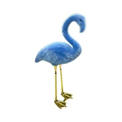 Figurines^180 Degrees Flocked Flamingo