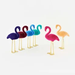 Figurines^180 Degrees Flocked Flamingo