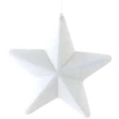 Home Accents^180 Degrees Flocked Hanging Stars, Medium