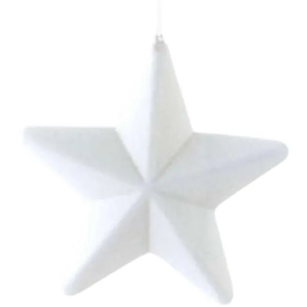Home Accents^180 Degrees Flocked Hanging Stars, Medium