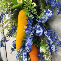Figurines^180 Degrees Flocked Orange Carrot