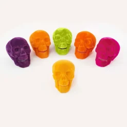 Figurines^180 Degrees Flocked Skull