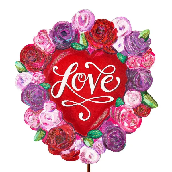 Focal Points^The Round Top Collection Floral "Love" Heart