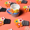 Kitchen & Dining^Happy Everything Flowers Shaped Mug By !