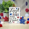 Focal Points^The Round Top Collection Free And Brave Flag Sitter