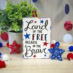 Focal Points^The Round Top Collection Free And Brave Flag Sitter