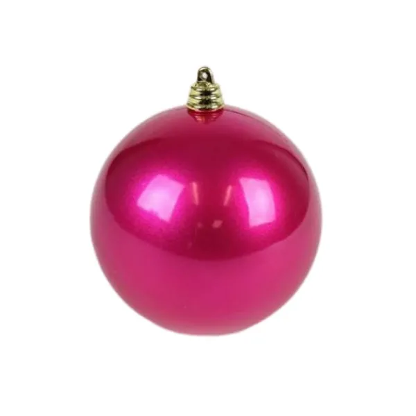 Ball Ornaments^Farrisilk Fuchsia Candy Apple Ball Ornament, 4"