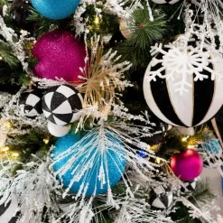 Ball Ornaments^Farrisilk Fuchsia Glitter Ball Ornament, 6