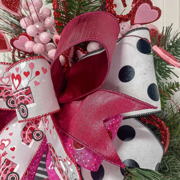 Spring^Farrisilk Fuchsia Luster Ribbon, 2.5" X 10Yd