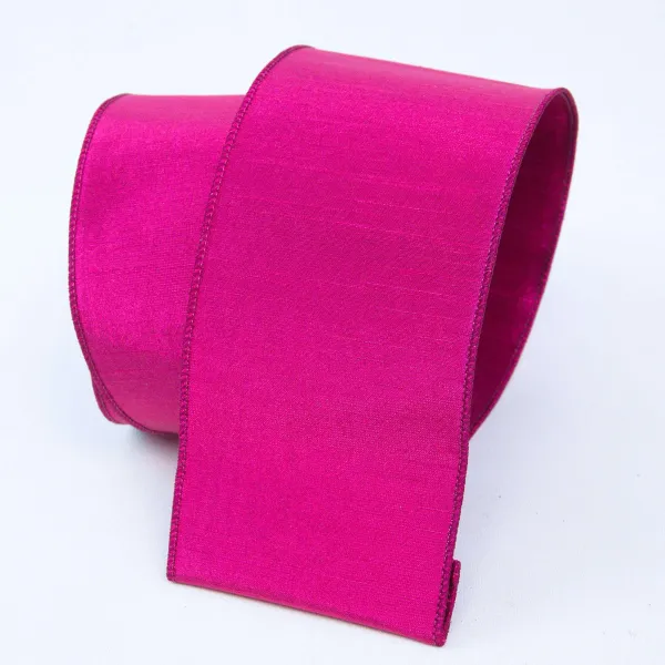 Ribbon^Farrisilk Fuchsia Luster Ribbon, 4"X10Yd