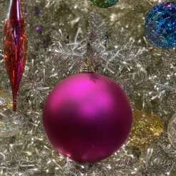 Ball Ornaments^Farrisilk Fuchsia Matte Ball Ornament, 4"