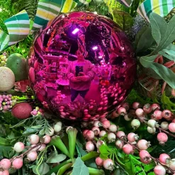 Ball Ornaments^Farrisilk Fuchsia Shiny Ball Ornament, 8