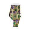 Mardi Gras^Craig Bachman Giant Mardi Gras Polka Dots Ribbon, 4" X 10Yd