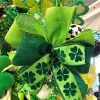St. Patrick's Day^Farrisilk Giant Shamrock On Green Ribbon, 2.5"X10Yd