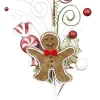 Sprays^Liberty Floral Gingerbread Cookie Pick