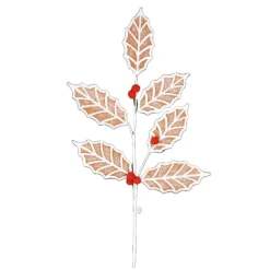 Floral^Direct Export Co. Gingerbread Holly Spray