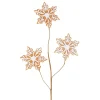 Floral^RAZ Gingerbread Snowflake Spray