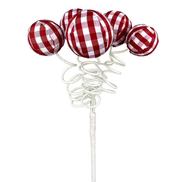 Floral^Liberty Floral Gingham Ball Pick