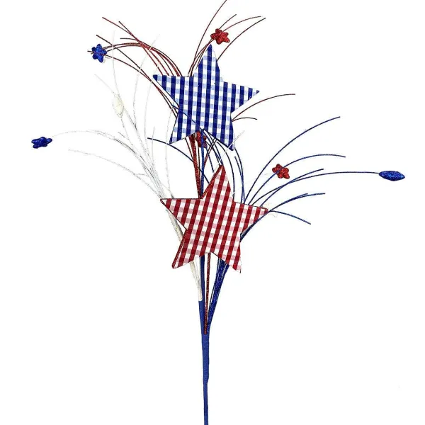 Sprays^Liberty Floral Gingham Star Spray