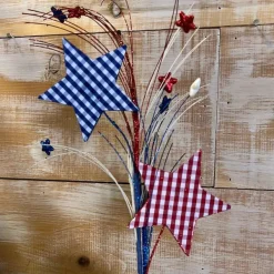 Sprays^Liberty Floral Gingham Star Spray