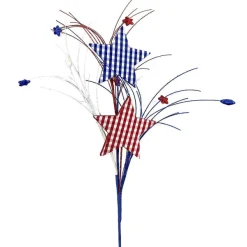 Floral^Liberty Floral Gingham Star Spray