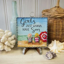 Wall Decor^The Round Top Collection Girls Just Wanna Have Sun Mini Gallery Art
