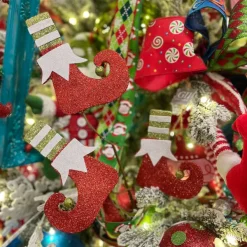 Floral^Craig Bachman Glitter And Stripes Elf Legs Pick