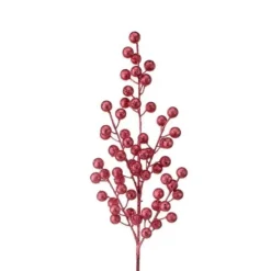 Floral^Regency Glitter Ball Berry Spray, 28"