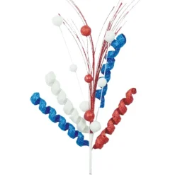 Floral^Liberty Floral Glitter Curly Ball Spray