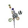 Picks^Liberty Floral Glitter Curly Velvet Ball Pick