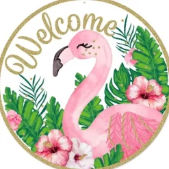 Focal Points^Craig Bachman Glitter Flamingo Sign