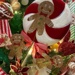 Floral^Craig Bachman Glitter Gingerbread Spray