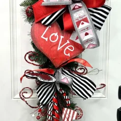 Floral^Craig Bachman Glitter Heart Spiral Spray