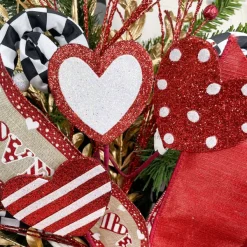 Sprays^Craig Bachman Glitter Heart Twig Spray