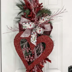 Wall Decor^Craig Bachman Glitter Hollow Heart 14"