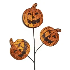 Floral^Craig Bachman Glitter Jack-O-Lantern Spray