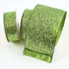 Ribbon^Farrisilk Glitter Magic Lime Green Ribbon, 1.5"X10Yd