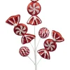 Picks^Liberty Floral Glitter Peppermint Candy Pick