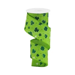 St. Patrick's Day^Craig Bachman Glitter Shamrock Ribbon 2.5"X10Yd