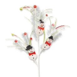 Floral^Craig Bachman Glitter Snowman Ball Sequin Spray