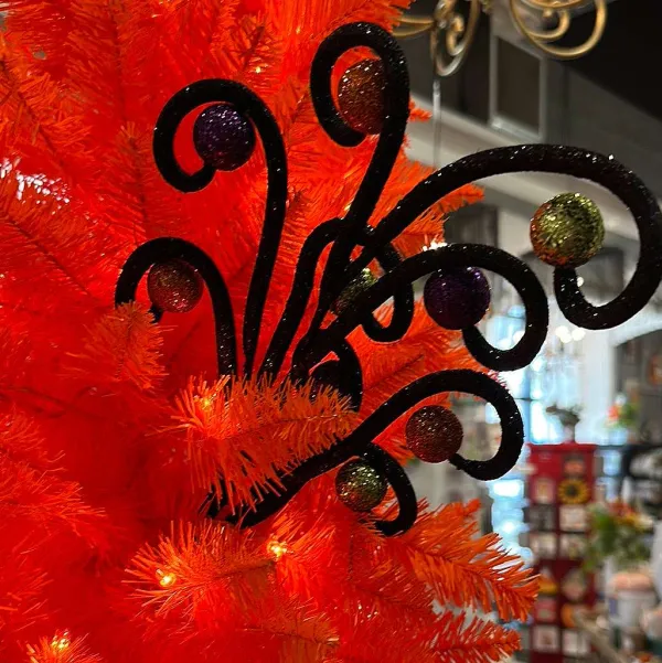 Sprays^Liberty Floral Glitter Spiral And Ball Halloween Spray