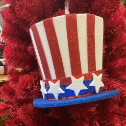 Table Decor^Liberty Floral Glitter Stars And Stripe Half Top Hat