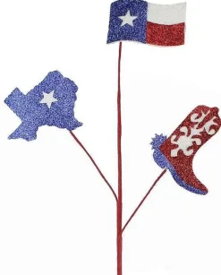 Floral^Craig Bachman Glitter Texas Boot Pick