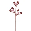 Sprays^Craig Bachman Glittered Swirl Tube Heart Spray, 23"